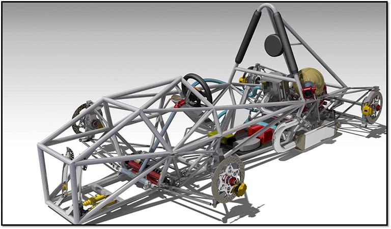 Fastway Formula Student Formula SAE racing car design CAD model