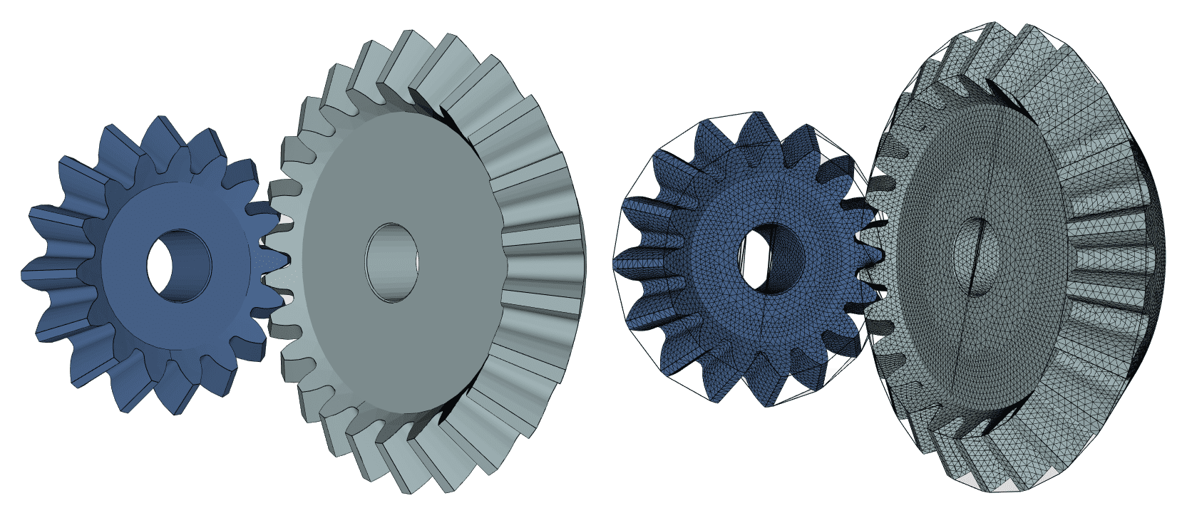 FEM gears Meshing 