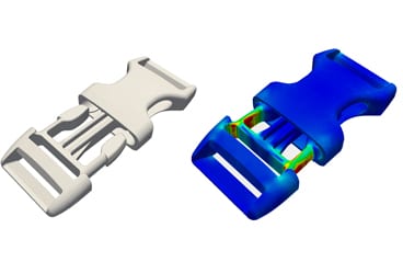 difference between CAD and CAE snap-fit FEA