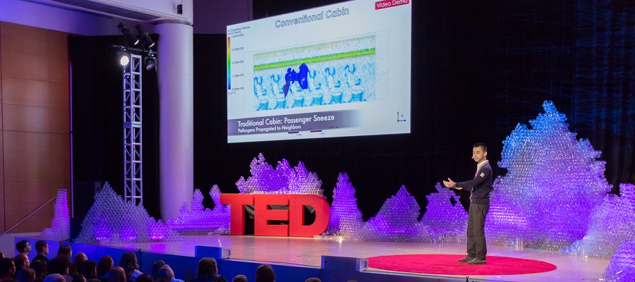 Raymond Wang TED talk - airplane cabin design CFD analysis and simulation
