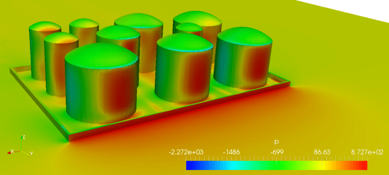 tank farm wind load analysis pressure distribution