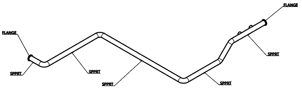 pipeline design isometric view