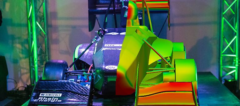 Formula student race car design aerodynamics with simulation software