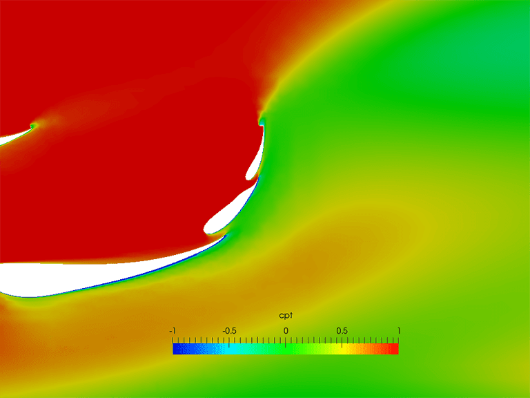 formula student race car rear wing takes a lot of kinetic energy from the air