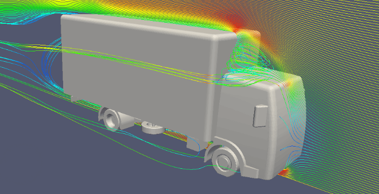 truck aerodynamics analysis