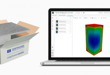 insulated shipping box simulation for cold chain thermal management