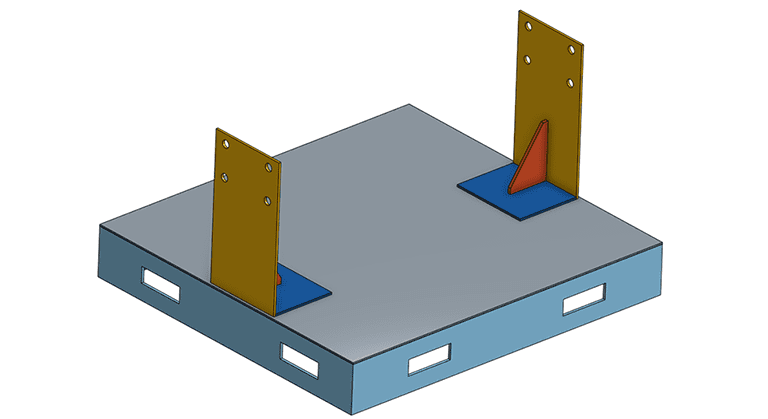 fixture design cad model for structural analysis