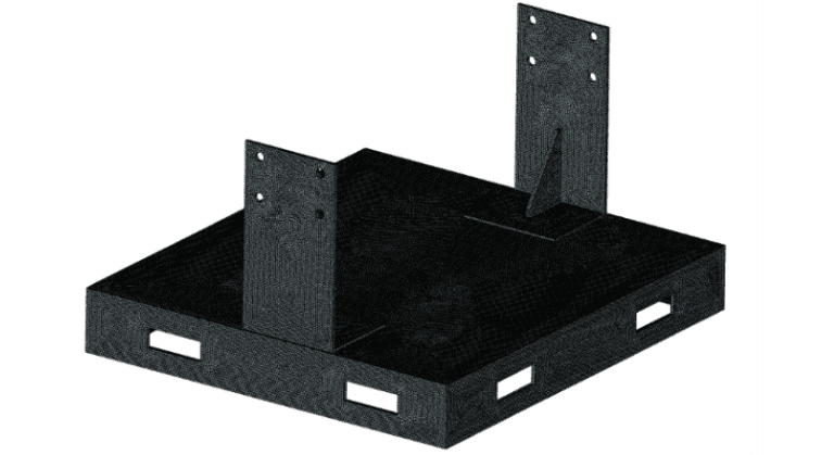 fixture tetrahedral mesh for structural analysis