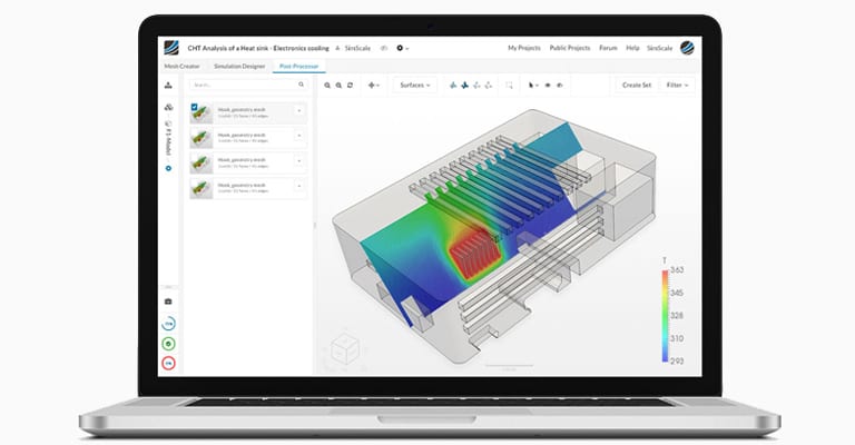 electronics enclosure simulation with the SimScale cloud-based platform, heat dissipation