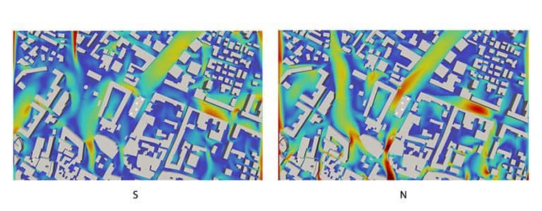 wind comfort simulations SN