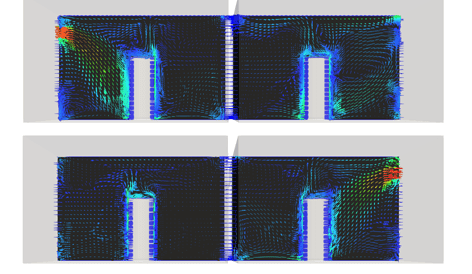 displacement ventilation design with CFD