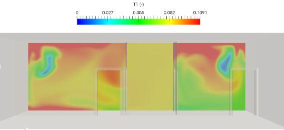 negative pressure room, Airborne infection Isolation Room design optimization Slice filter scalar field