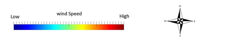 Venturi effect wind speed