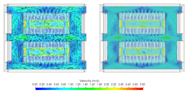 data center cooling velocity cfd simulation
