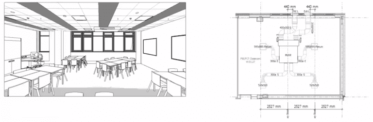classroom heating and air conditioning design for thermal comfort in winter ramboll uk project