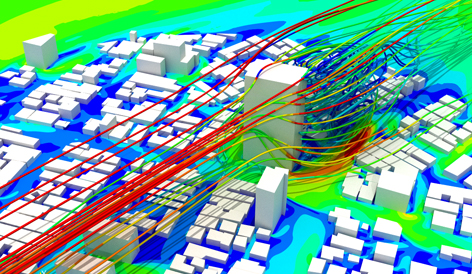 Pedestrian Wind Comfort Assessment with Cloud-Based CFD