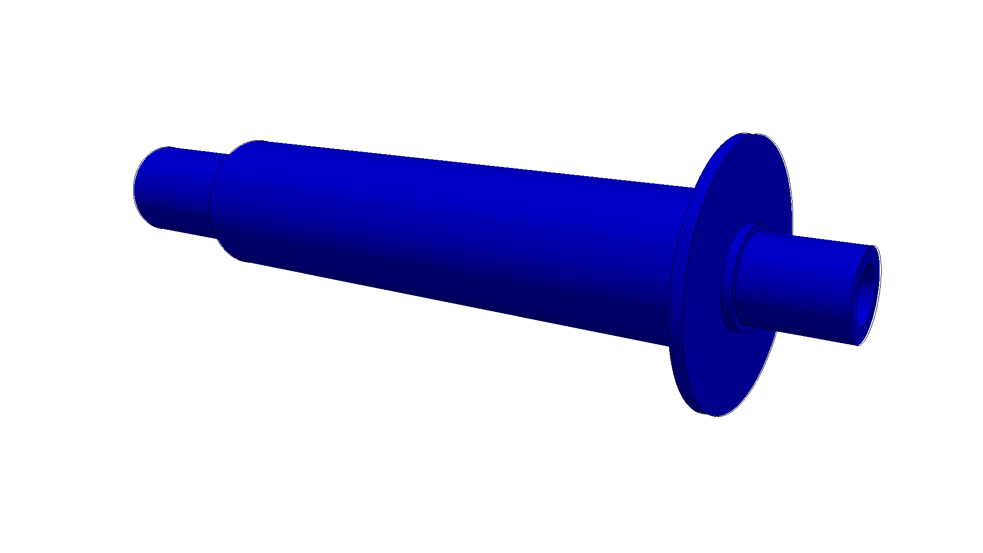 First natural mode: bending, FEA of a spindle by Carbomech with SimScale