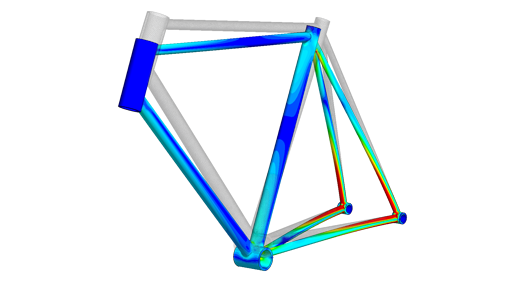 bike frame structural analysis with FEA