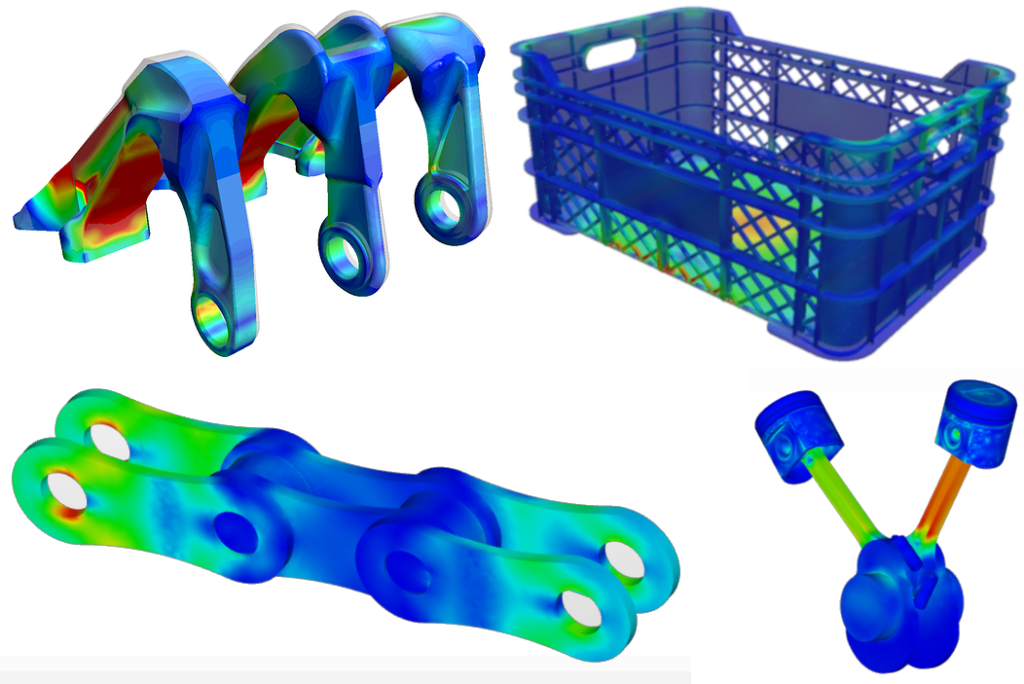 Various static and dynamic, implicit and explicit FEM simulations with SimScale