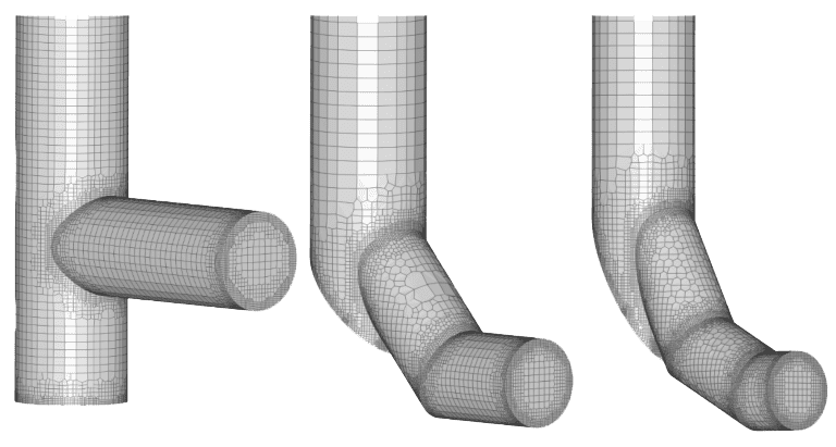 hex-dominant meshes of the pipe design