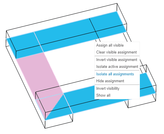 viewer context menu in the SimScale workbench when in contact setup