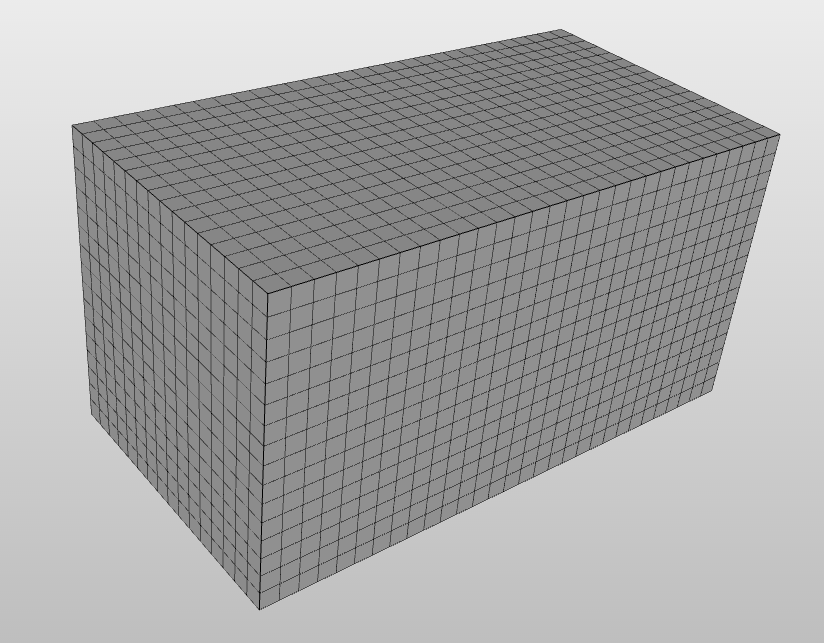 mesh with cube sized base cells
