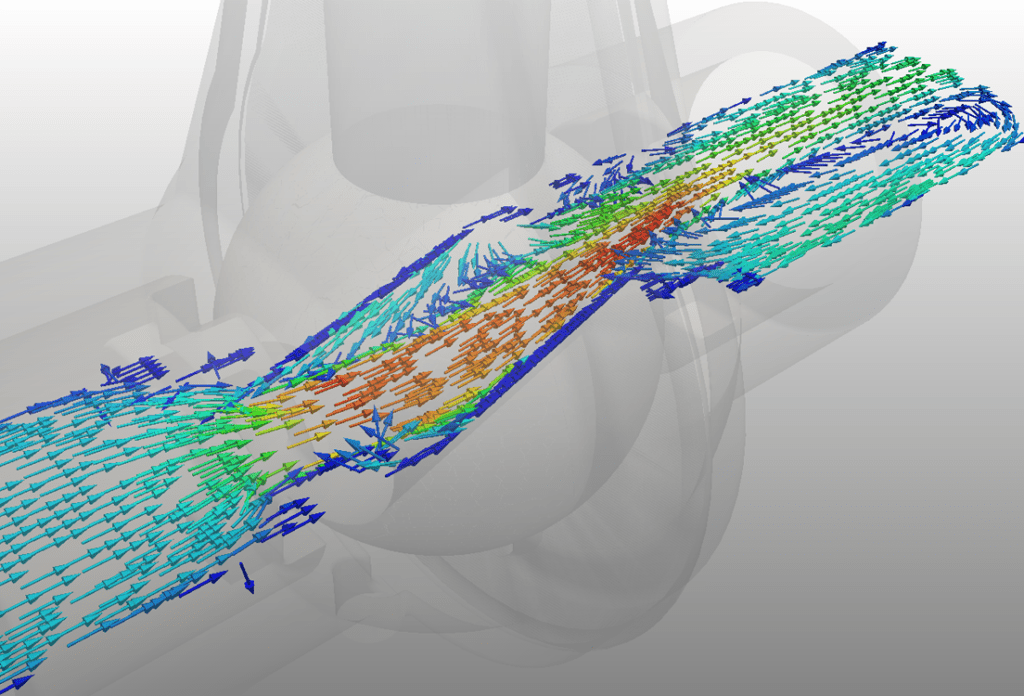 ball valve simulation project particle traces 1104