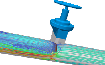 sluice gate valve simulation