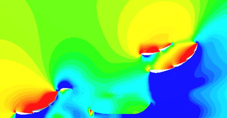 team manipal pressure contours CFD analysis