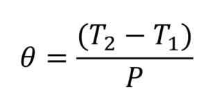 an equation for calculating what is thermal resistance