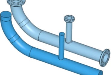 a pipe model and internal fluid volume