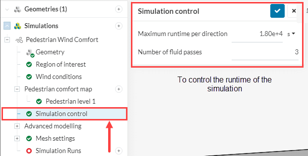 Simulation Control in SimScale