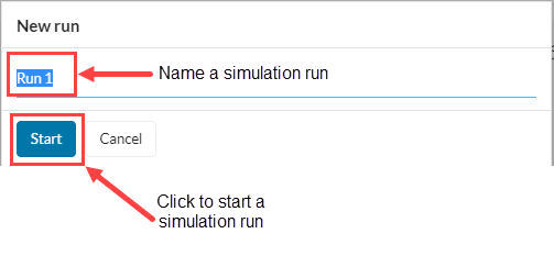 Naming a Simulation Run