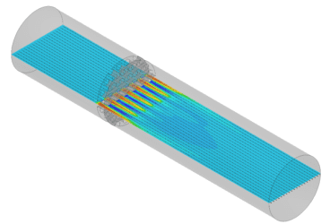 Perforated plate flow CFD SimScale
