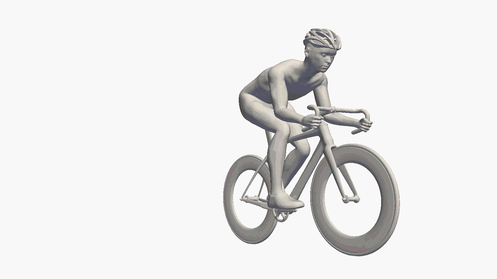 Aerodynamics simulation of a road biker with SimScale.