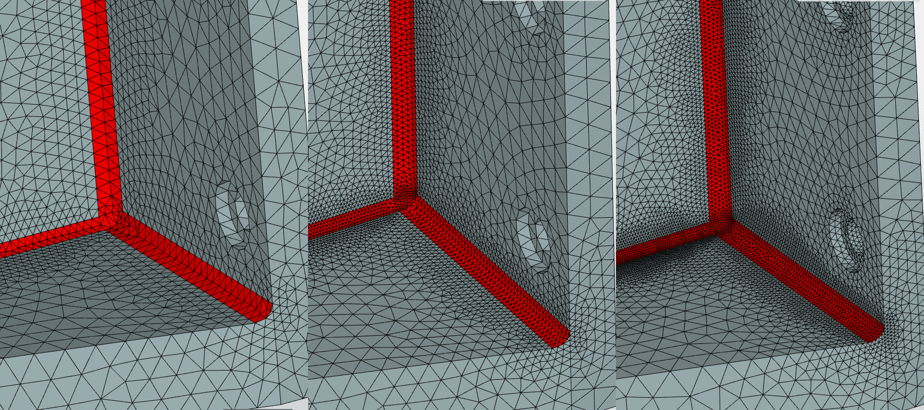NMM mathematical and physical meshes.