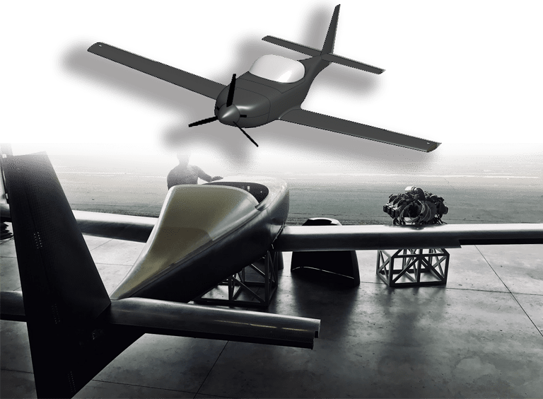 onshape aircraft design of darkero 1 and the real kit plane 