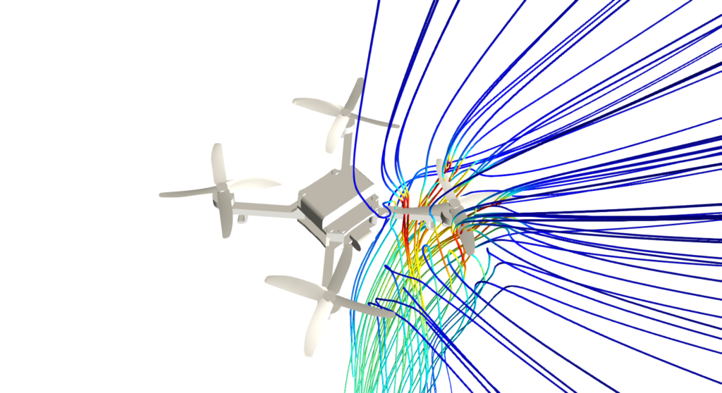 flow visualization drone simulation mrf rotating zone