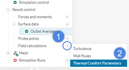 thermal comfort parameters creation for thermal comfort assessment