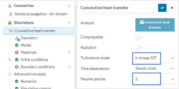 adding passive species to convective heat transfer
