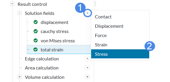 stress result control solution field