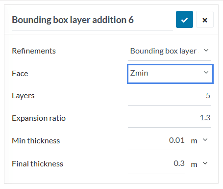bounding box layer face assignment ground