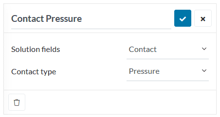contact pressure results control solution field