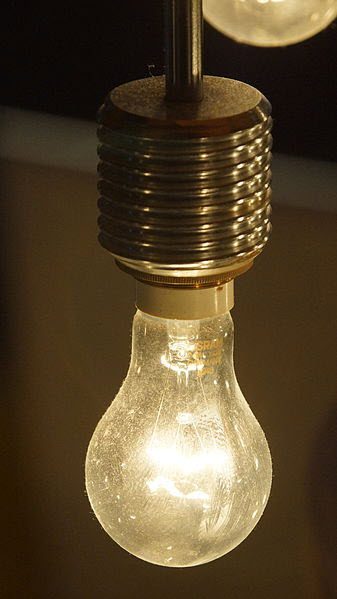 joule heating in a light bulb