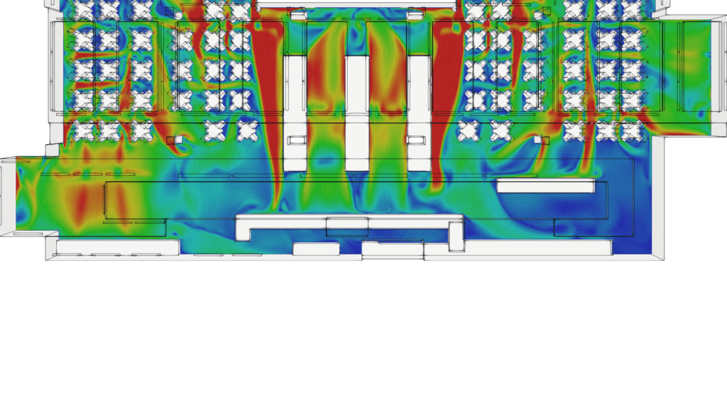 hotel air distribution thermal comfort simulation ventilation simulation