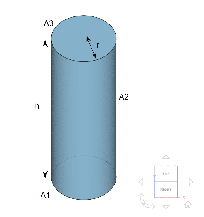 cylinder dimensions and faces