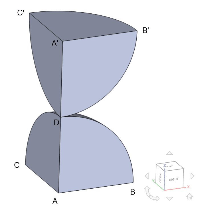 spheres in contact geometry cad model