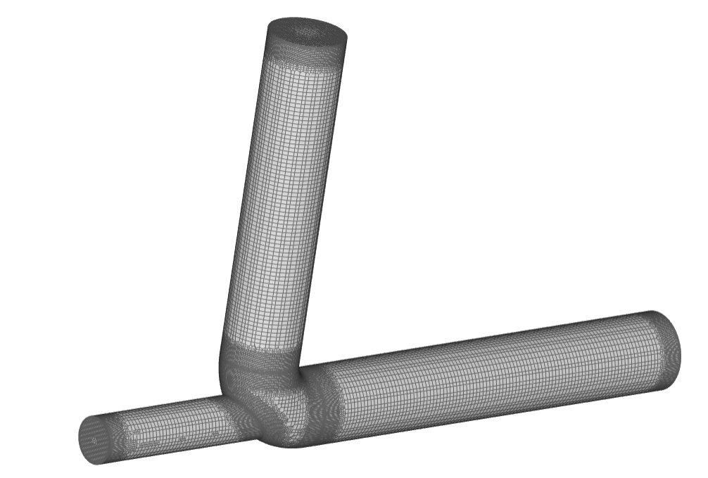 pipe mesh before surface refinement