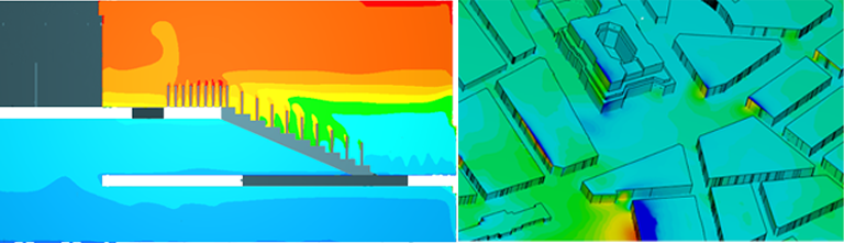 internal and external thermal comfort simulation results simscale 