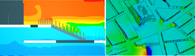 internal and external thermal comfort simulation results simscale